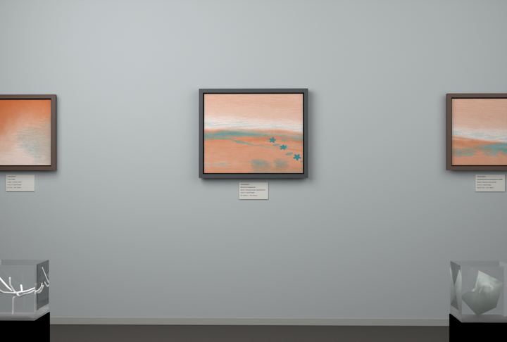 Receding Shore · Blossom Drift — Botanical composition, palette 1