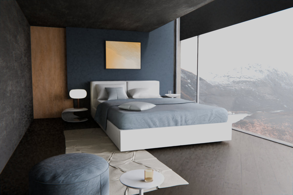 Diagonal Breath · over bed room view