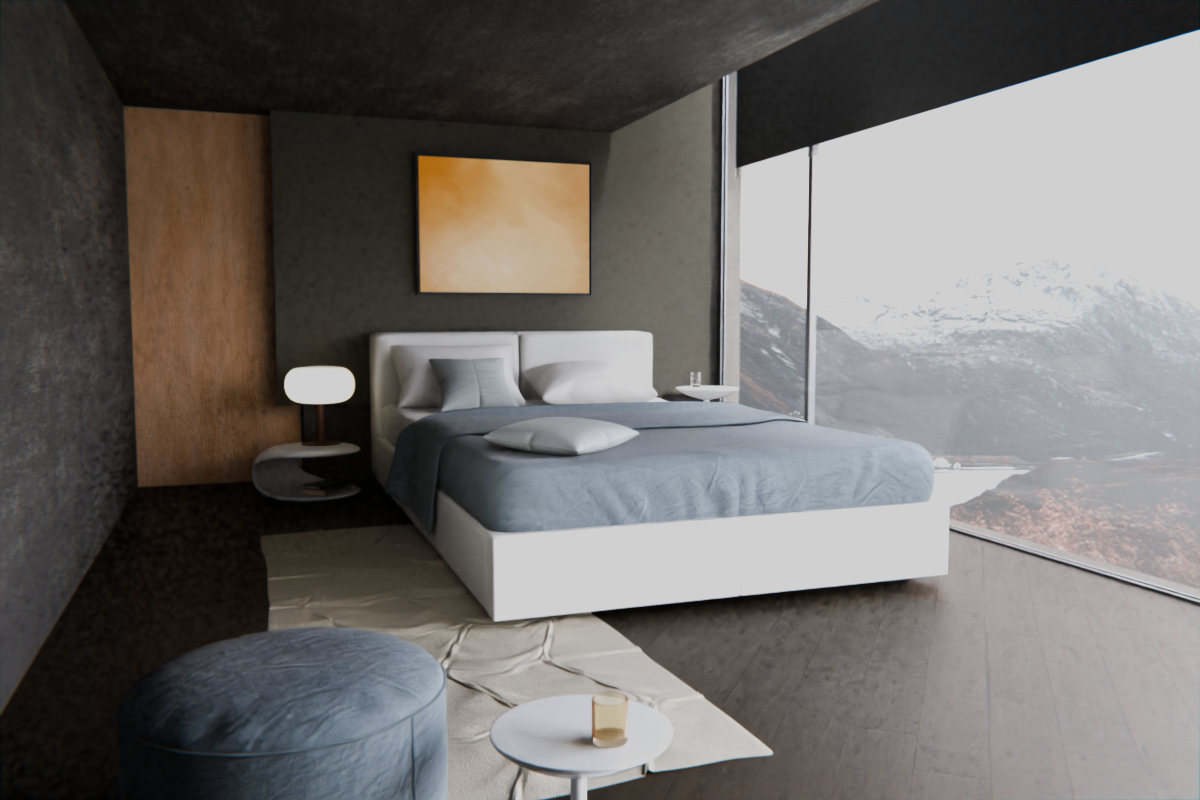 Split Temperature · over bed room view