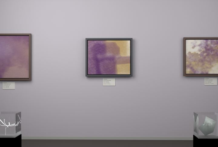 Open Centre — Layered translucent fields, palette 4