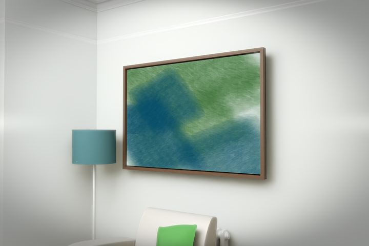 Diagonal Drift — Layered translucent fields, palette 5