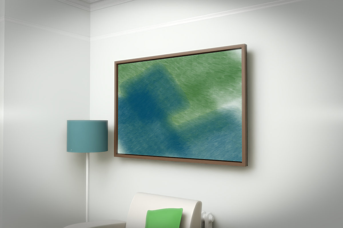 Diagonal Drift · white right context room view