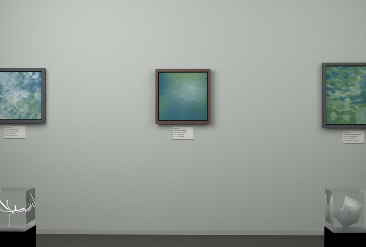 Oblique Transition · gallery context room view