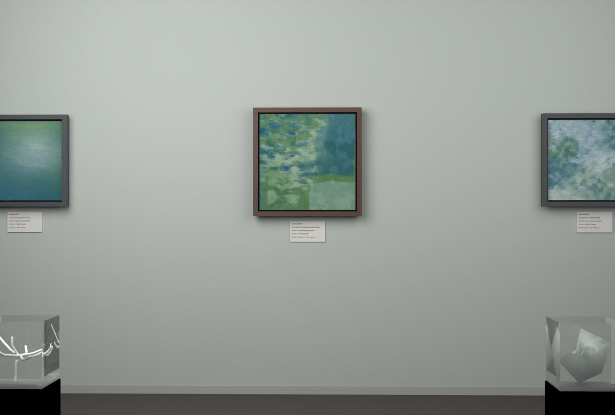 Cross-Rubbed Surface · gallery context room view