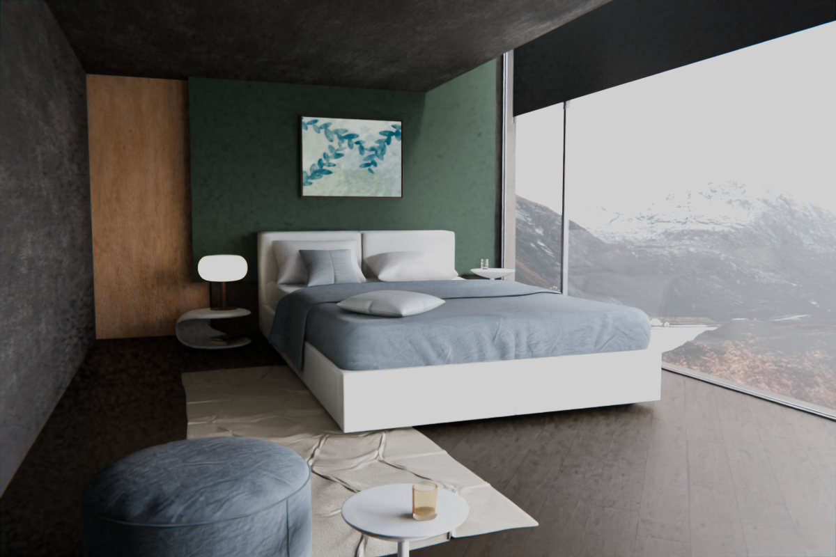 Botanical Canopy Aperture · over bed room view