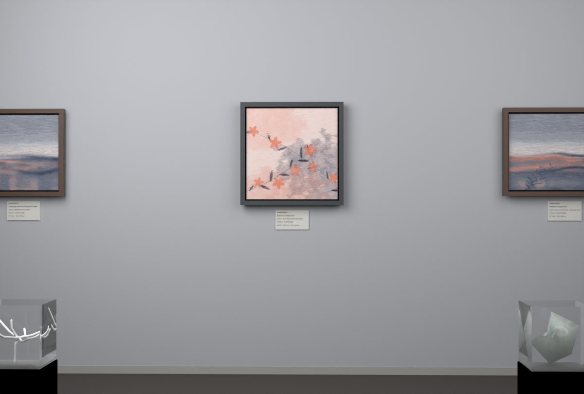 Botanical Night Blossoms · gallery context room view