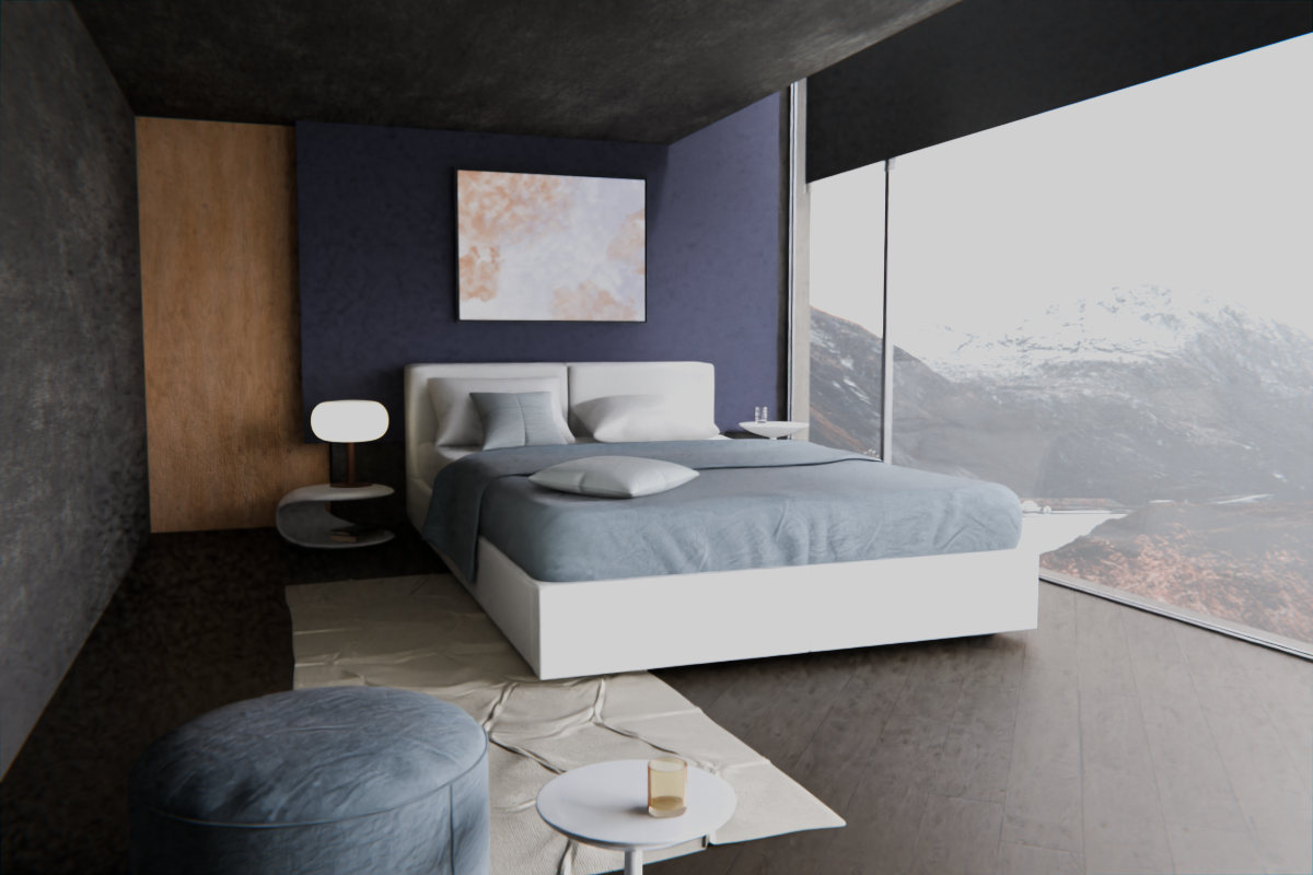 Banked Atmosphere · over bed room view