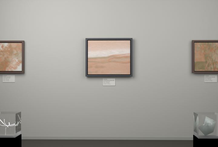 Receding Shore — Landscape-derived atmospheric fields, palette 10