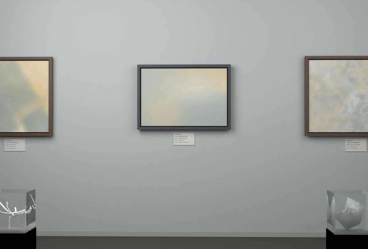 Oblique Transition · gallery context room view