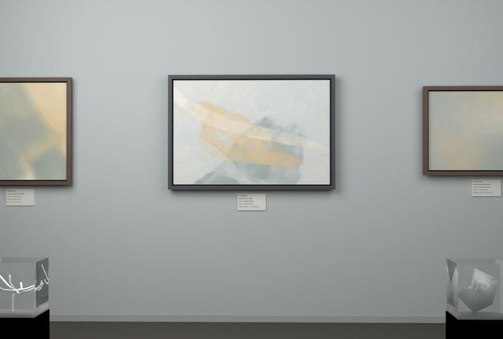 Opposed Sweeps — Gestural color fields, palette 11