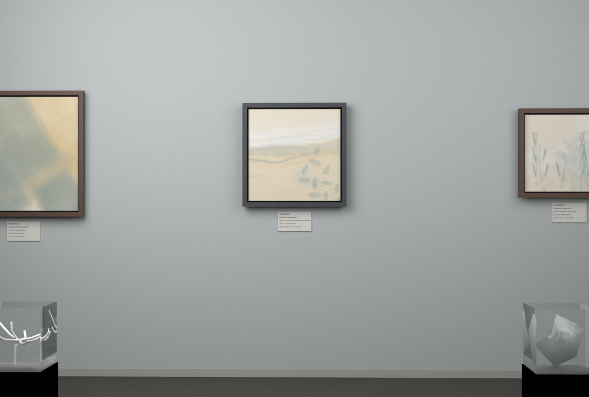 Low Estuary · Broad Leaves At Dusk · gallery context room view