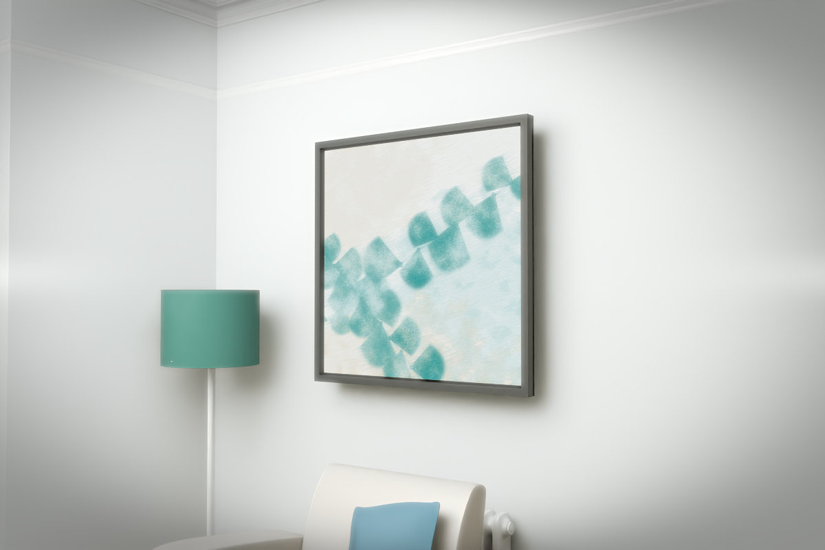 Botanical Ginkgo Rain · white right context room view