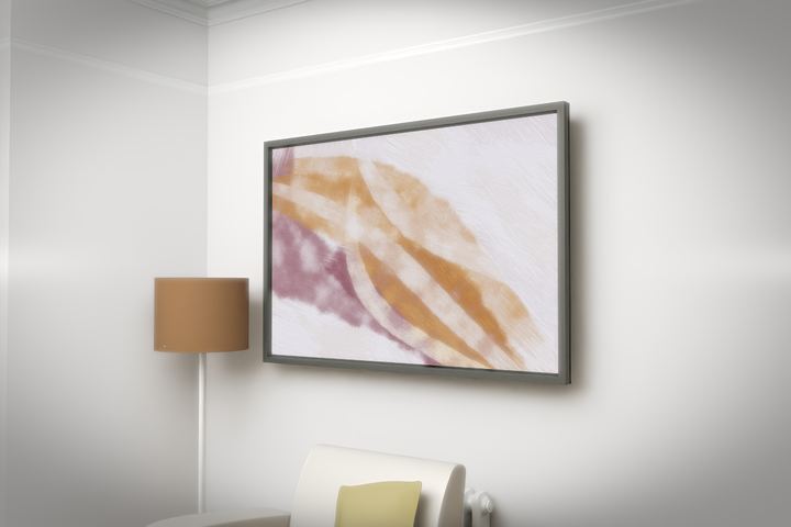 Descending Sweep — Gestural color fields, palette 13