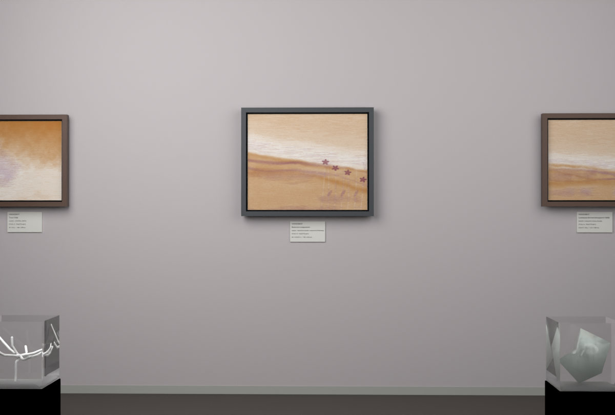 Receding Shore · Meadow After Rain · gallery context room view