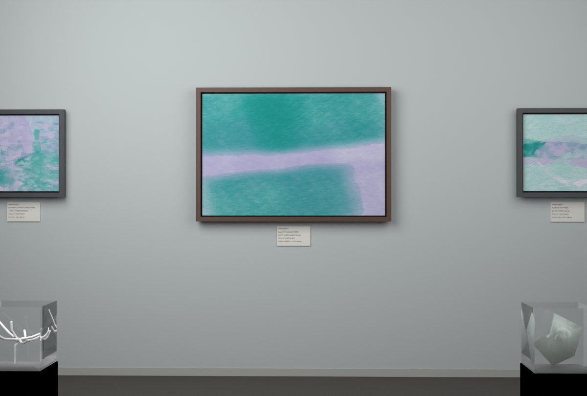 Cross-Current Planes · gallery context room view