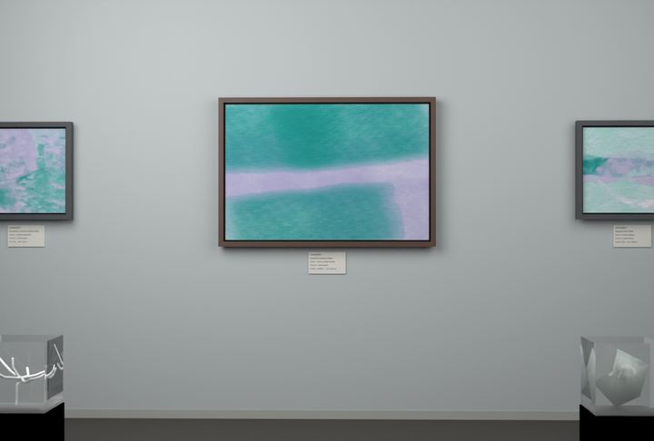 Cross-Current Planes — Layered translucent fields, palette 15
