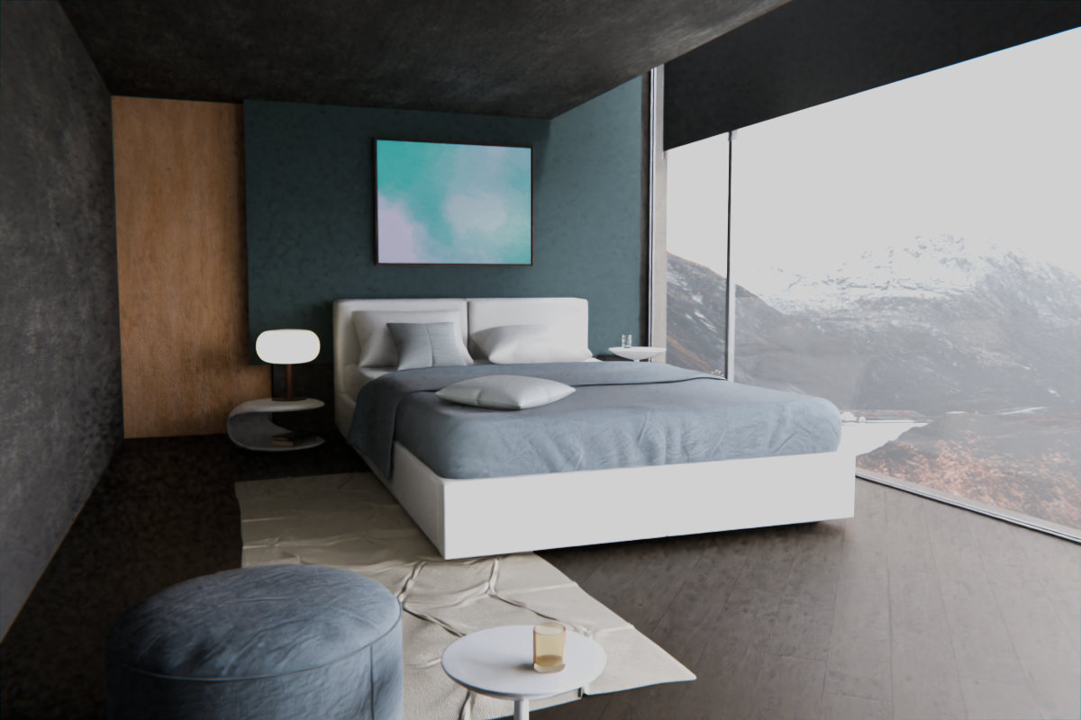 Split Temperature · over bed room view