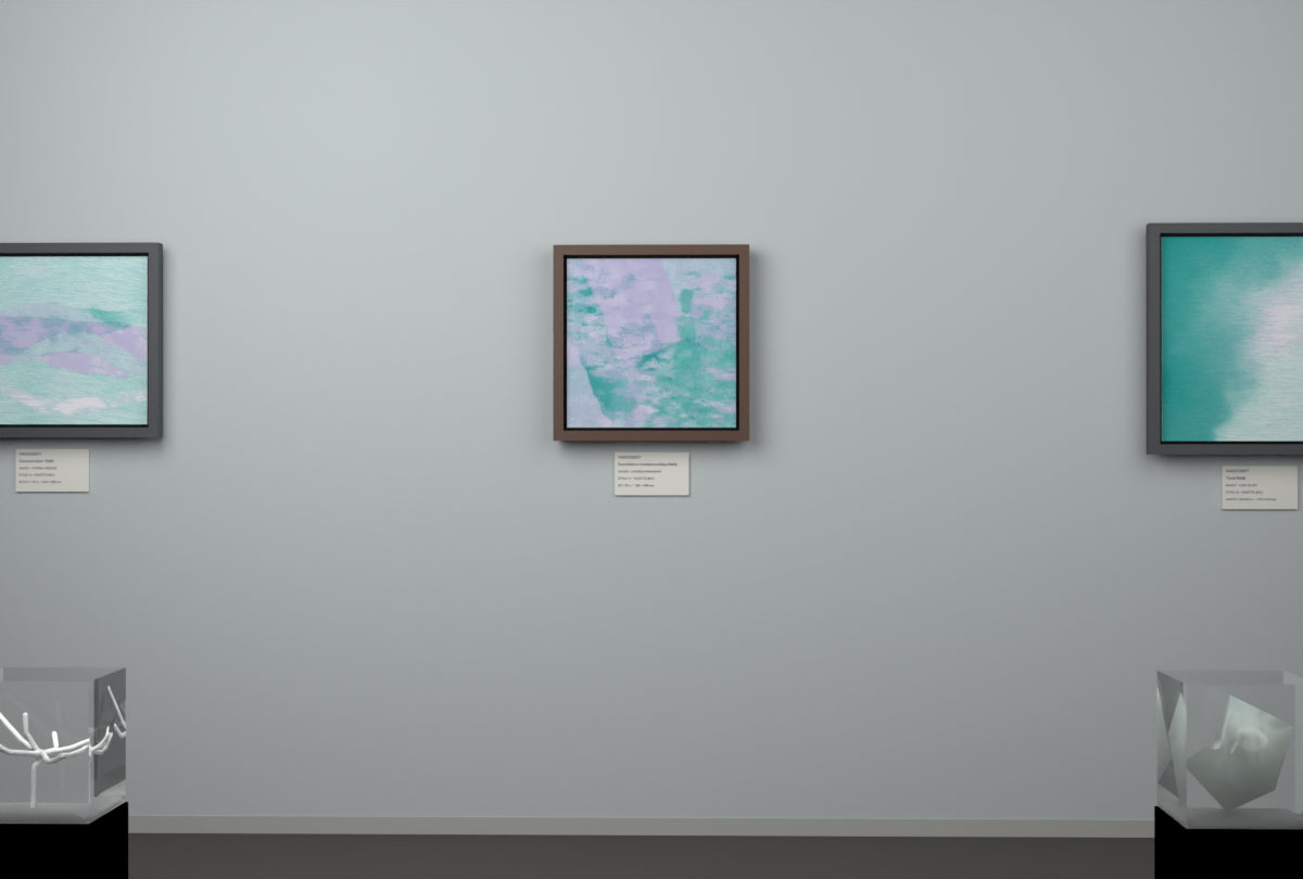 Layered Abrasions · gallery context room view