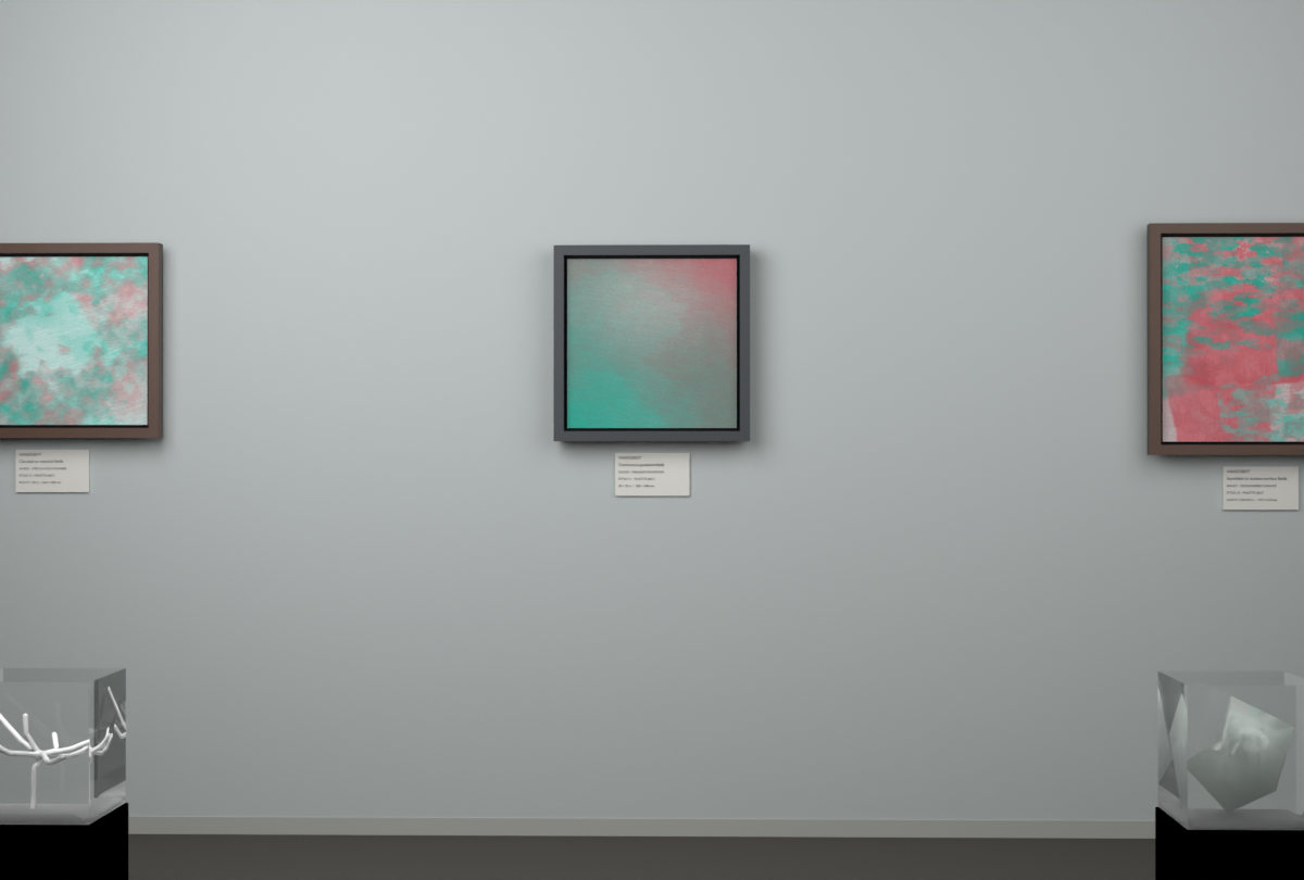 Oblique Transition · gallery context room view