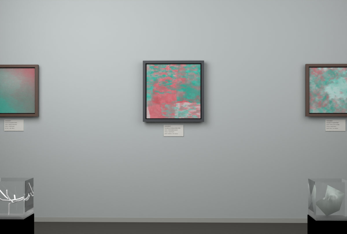 Cross-Rubbed Surface · gallery context room view
