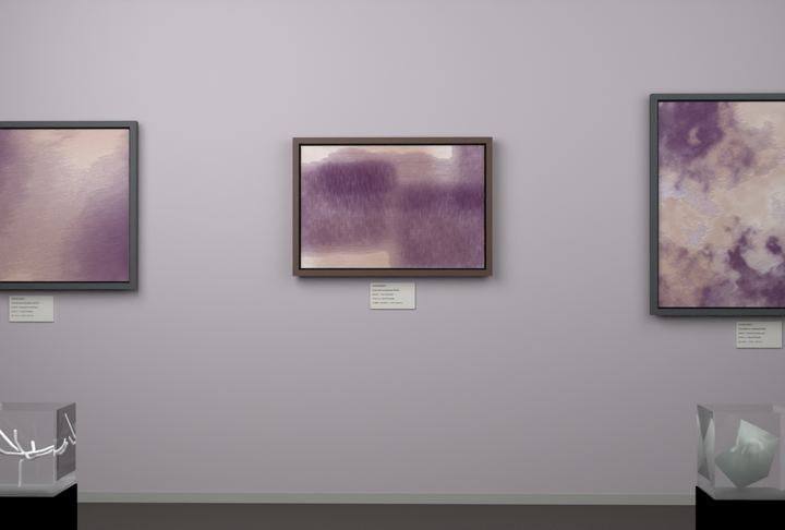 Tall Passages — Layered translucent fields, palette 18