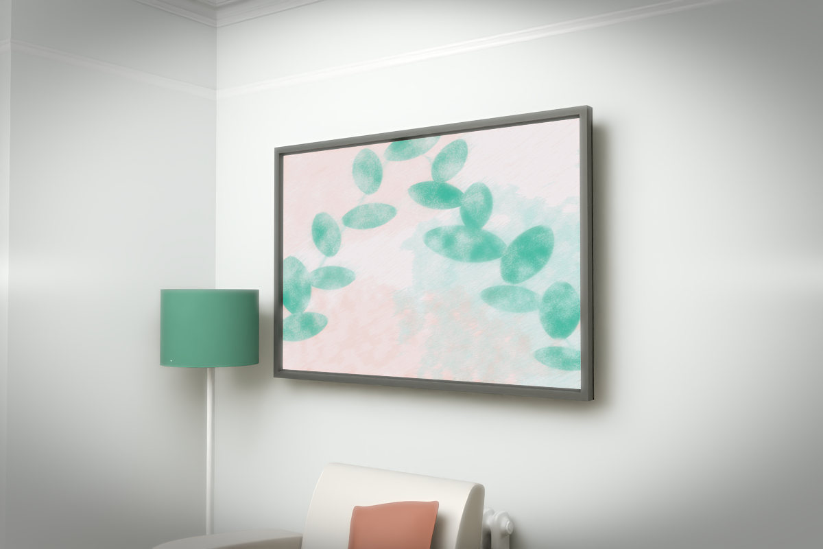Botanical Tropical Leaves · white right context room view