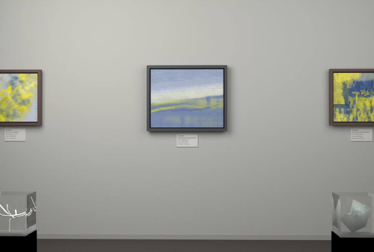 Receding Shore · gallery context room view