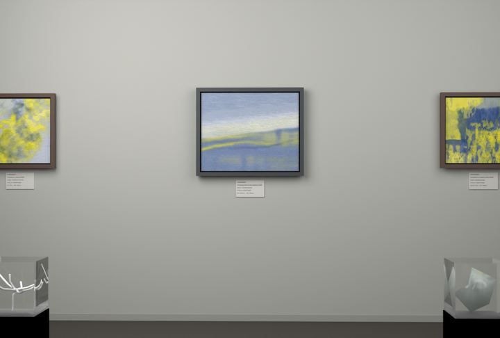 Receding Shore — Landscape-derived atmospheric fields, palette 22