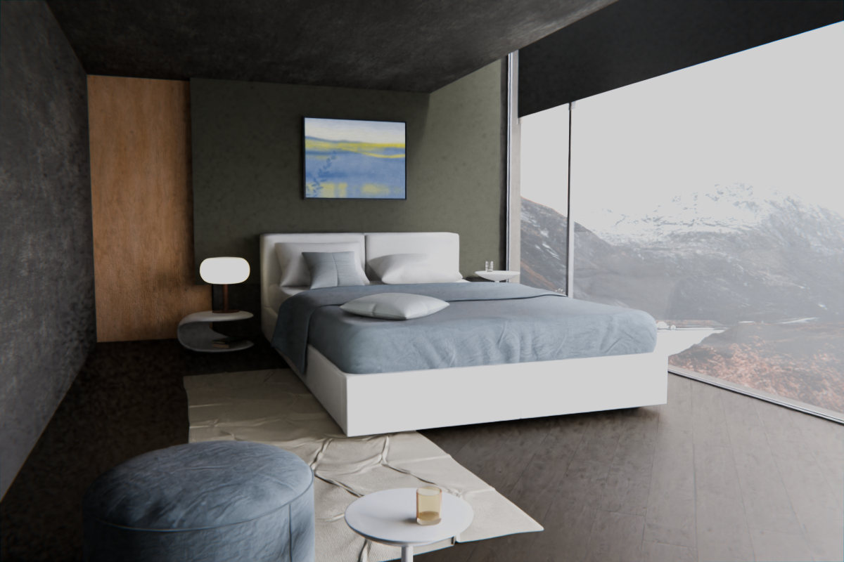 Open Water · Coastal Kelp · over bed room view