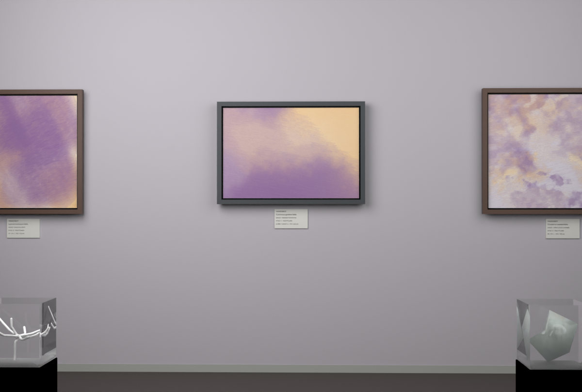 Oblique Transition · gallery context room view