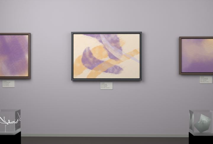 Opposed Sweeps — Gestural color fields, palette 23