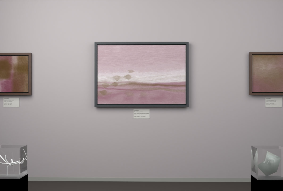 Shallow Tidal Planes · Ginkgo Lightbreak · gallery context room view