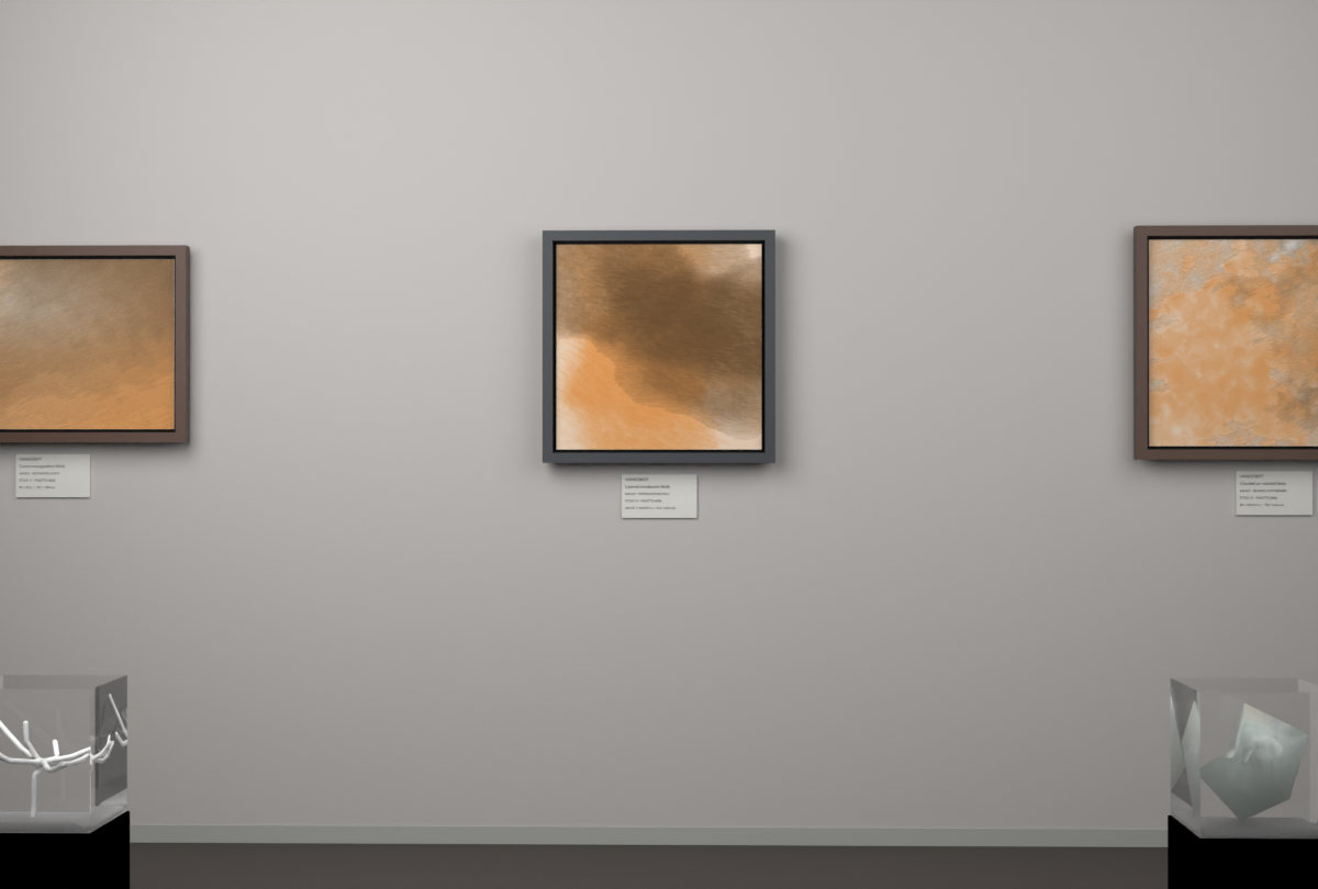 Interlocking Veils · gallery context room view