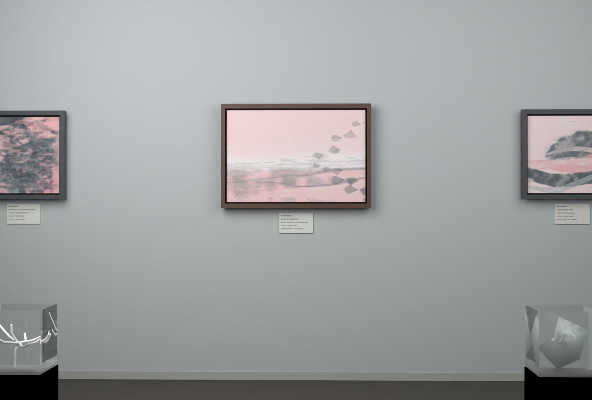 High Haze · Ginkgo Far Bank · gallery context room view