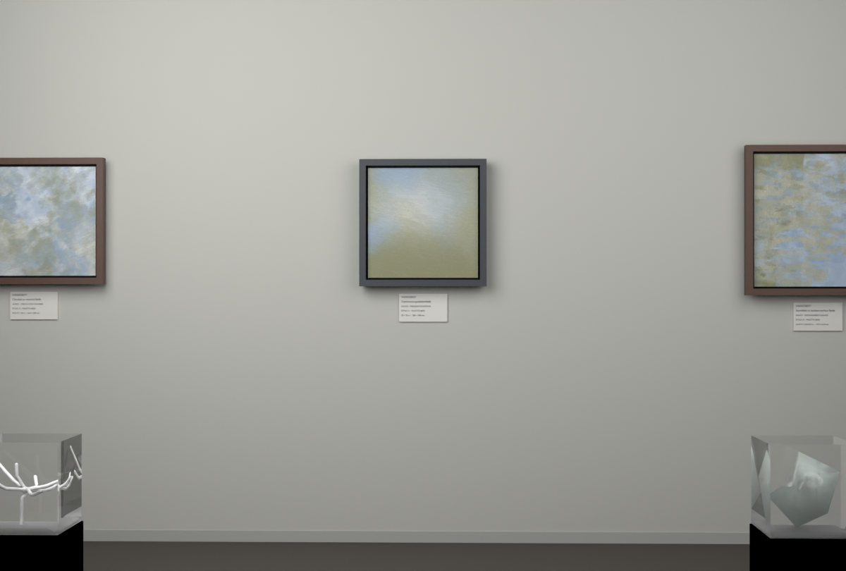 Oblique Transition · gallery context room view