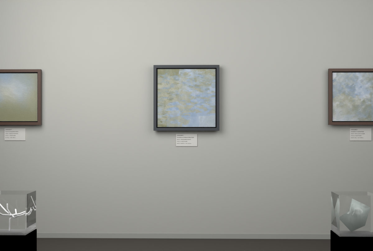 Cross-Rubbed Surface · gallery context room view