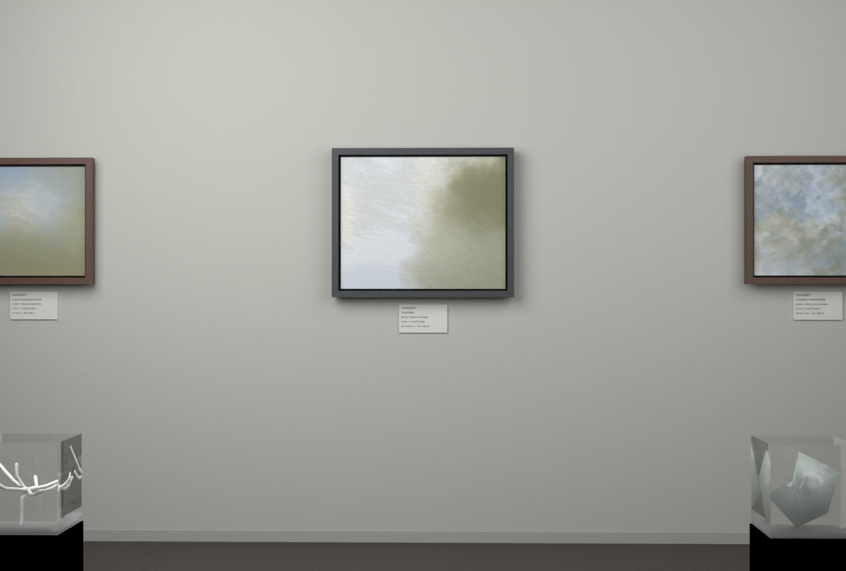 Edge-Lit Chamber · gallery context room view