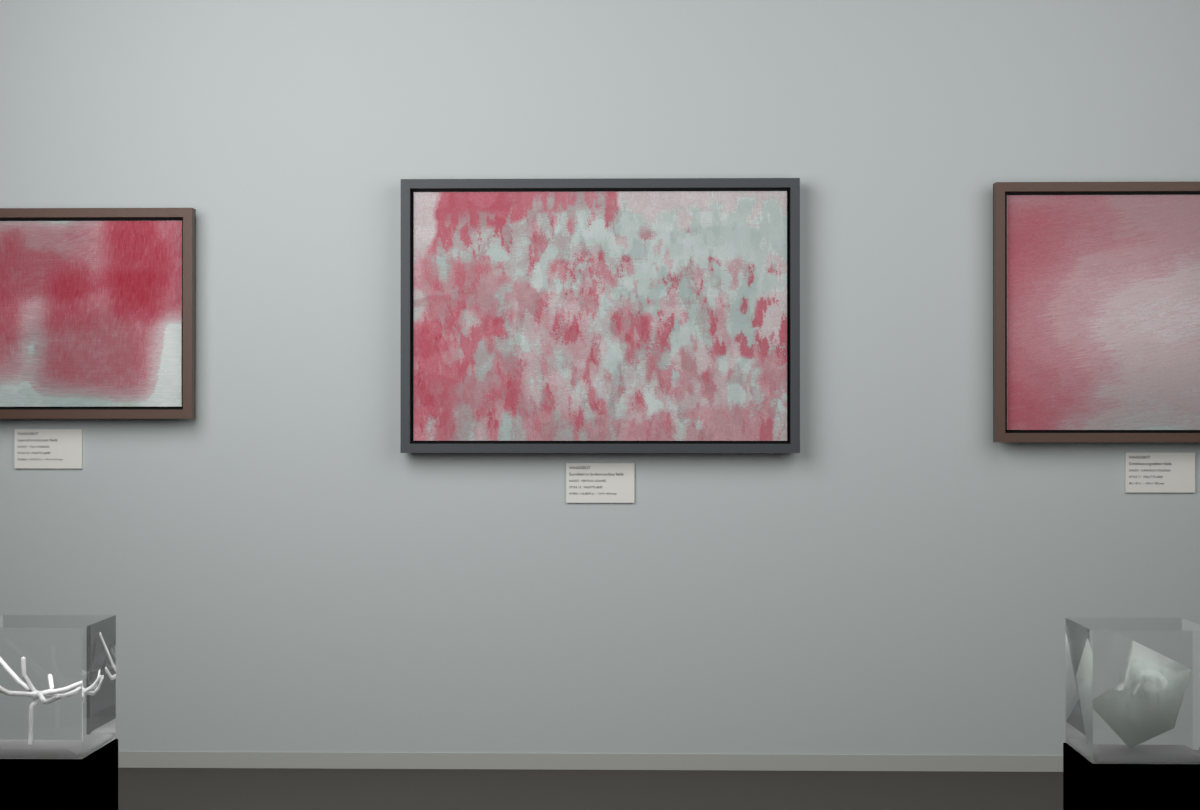Vertical Scrapes · gallery context room view