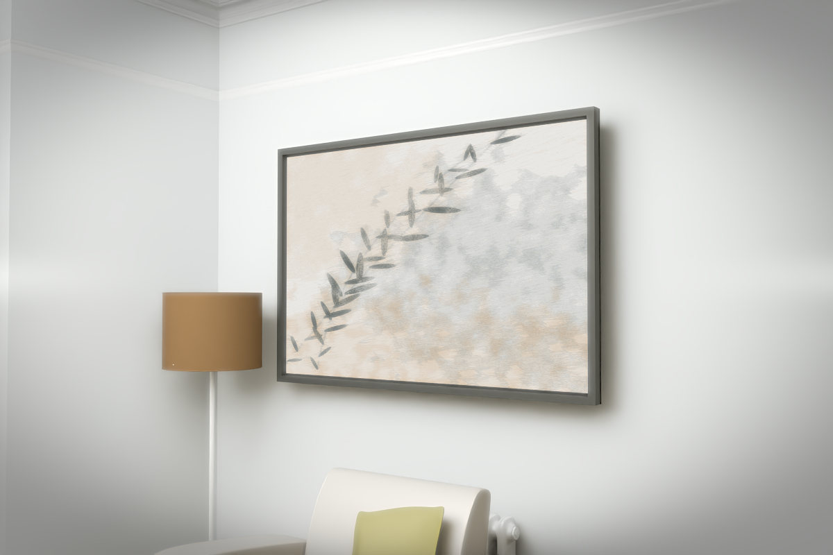 Botanical Arc Of Fern · white right context room view