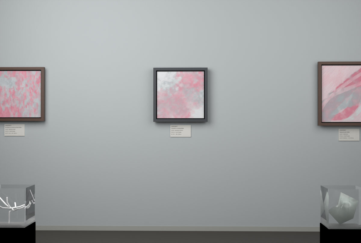 Diagonal Vapour · gallery context room view