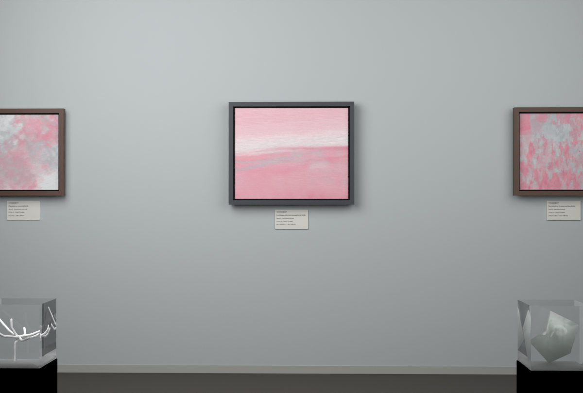 Receding Shore · gallery context room view