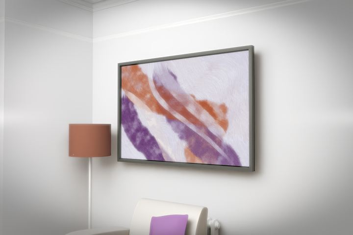 Descending Sweep — Gestural color fields, palette 37