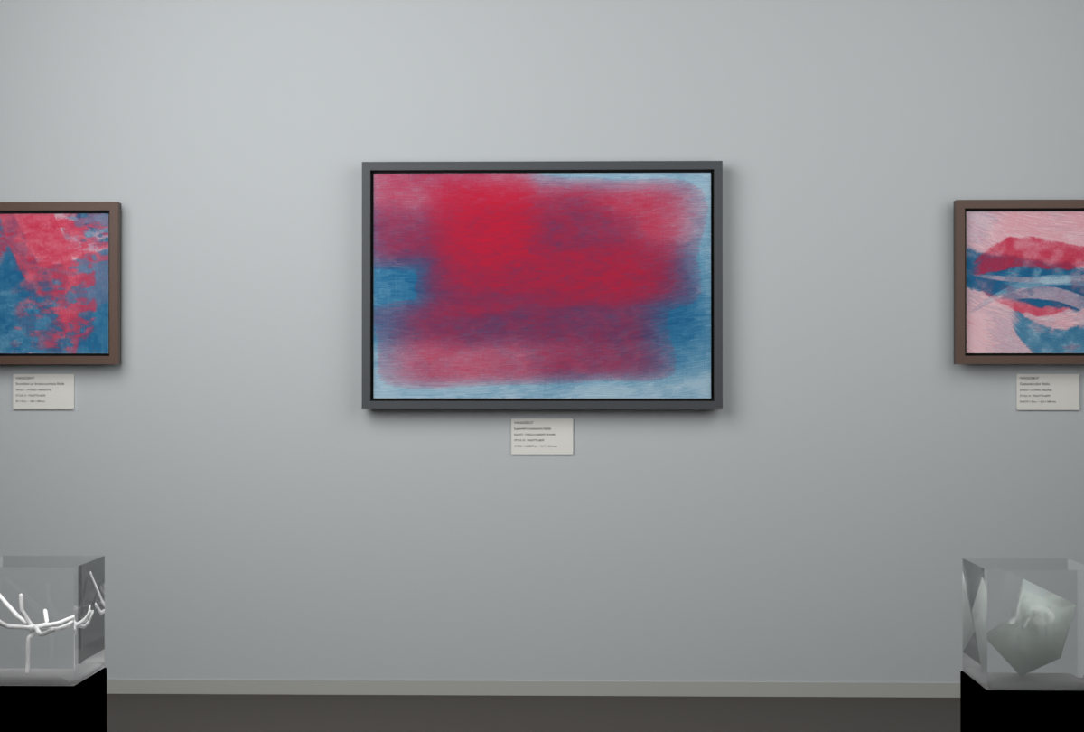Cross-Current Planes · gallery context room view