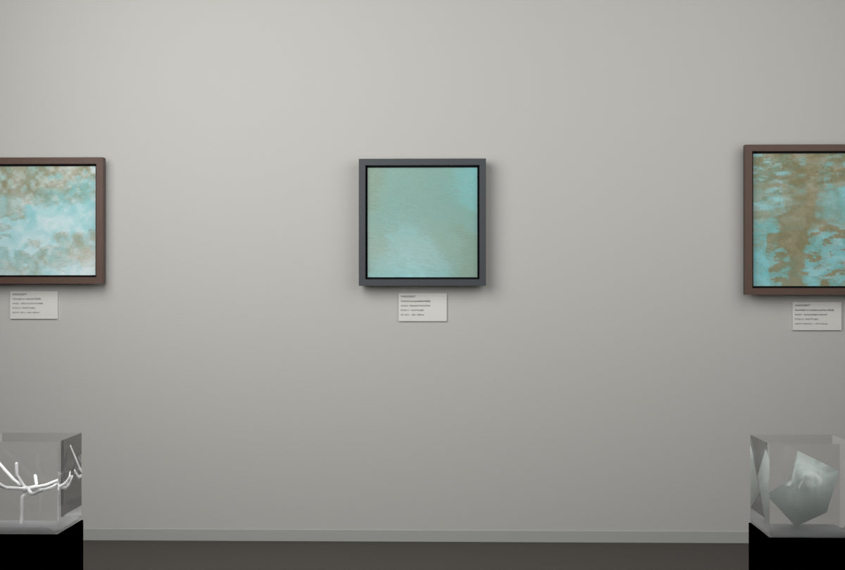 Oblique Transition · gallery context room view