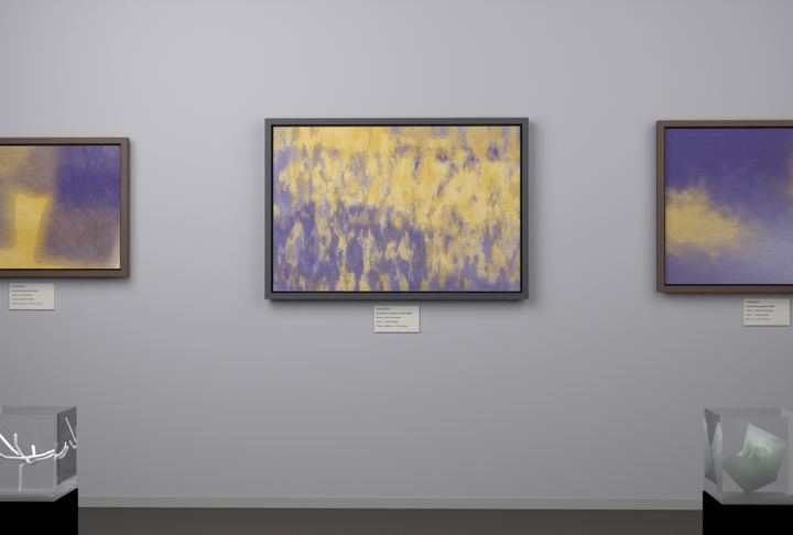 Vertical Scrapes — Scumbled or broken-surface fields, palette 42