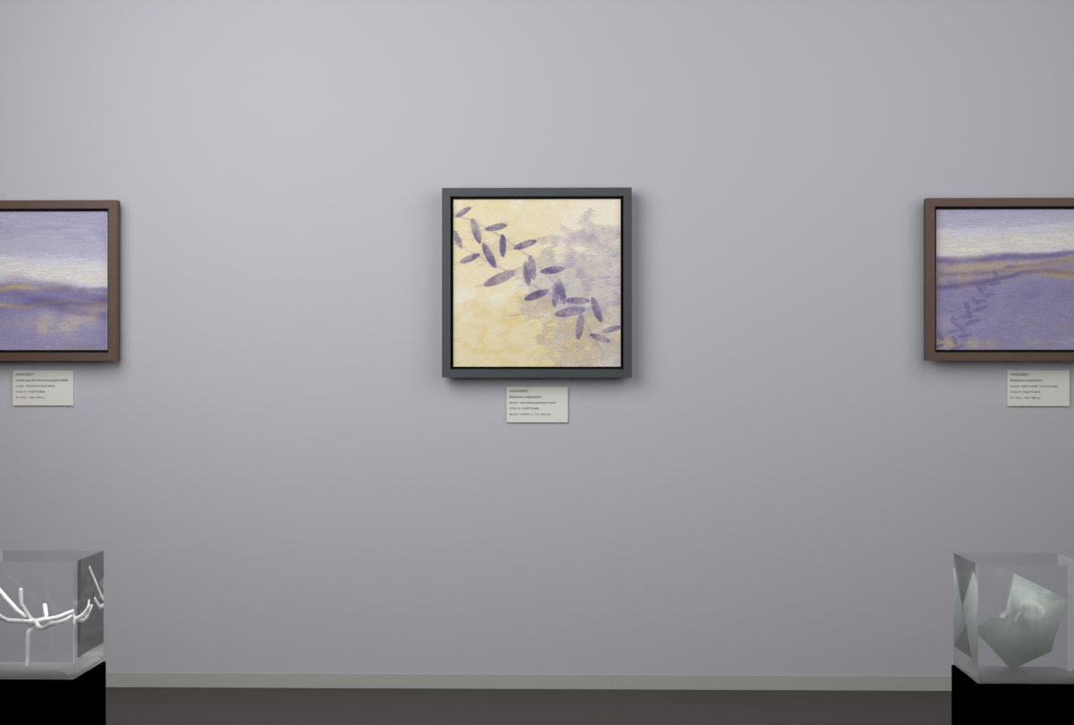 Botanical Luminous Olive · gallery context room view