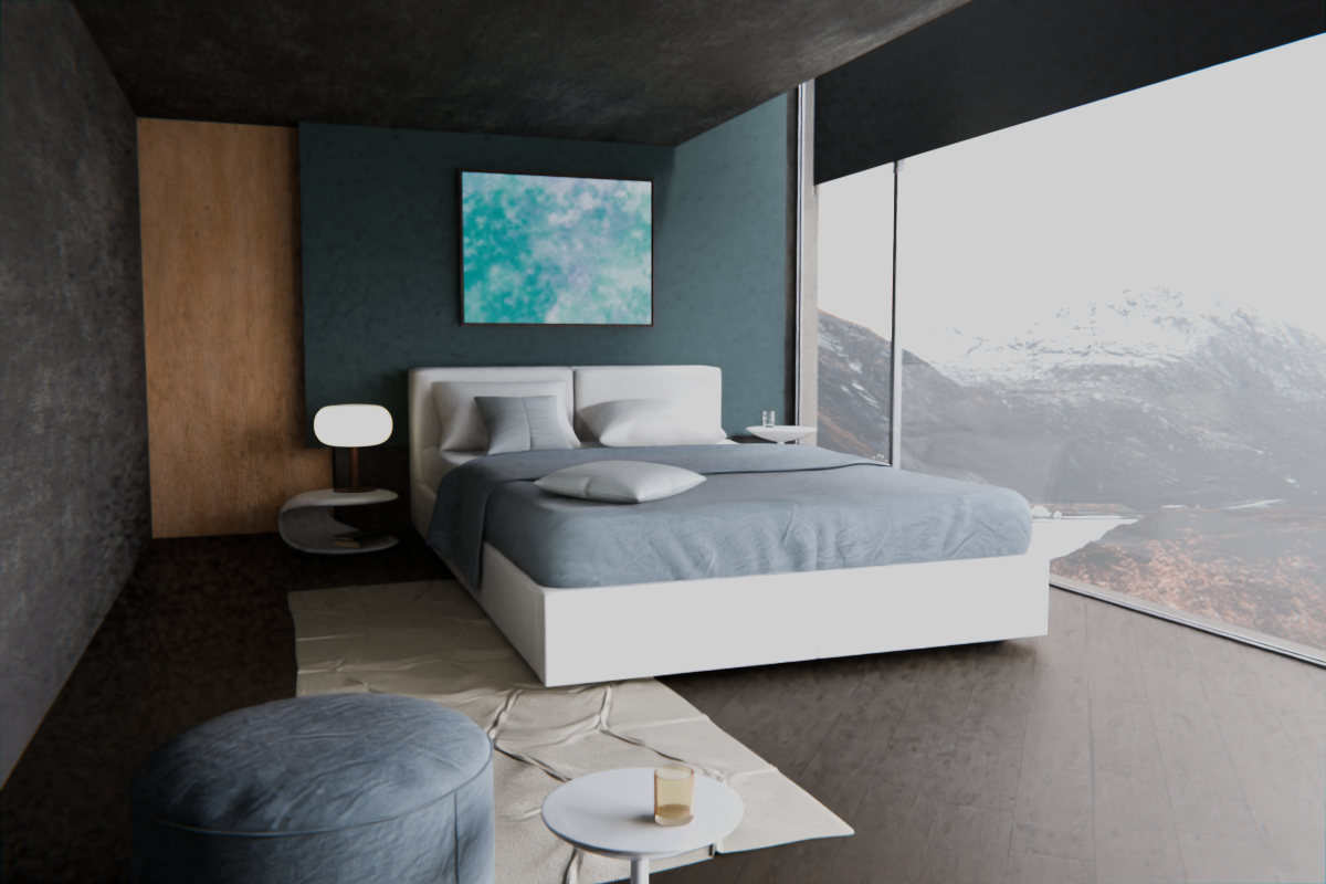 Banked Atmosphere · over bed room view