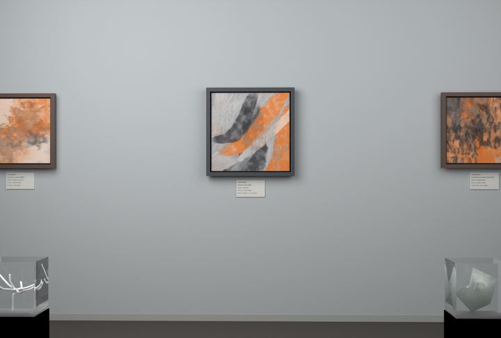 Rising Arc — Gestural color fields, palette 46