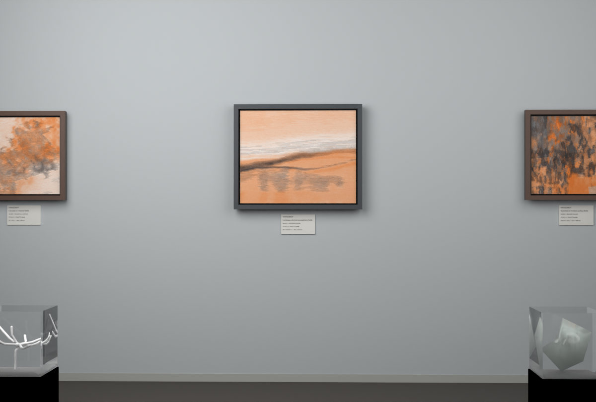 Receding Shore · gallery context room view