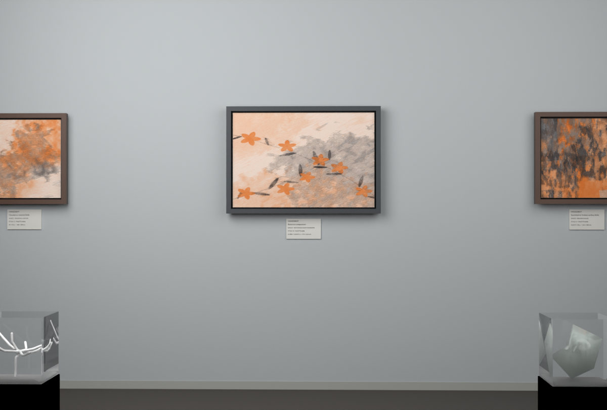 Botanical Night Blossoms · gallery context room view